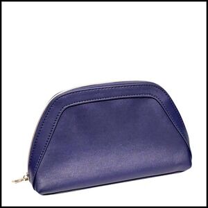 Bluemercury Navy Blue Cosmetic Bag Makeup Pouch Travel Accessories